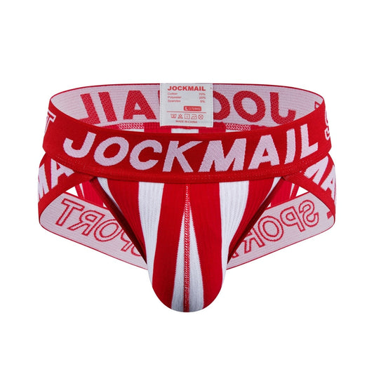 Calzoncillos JOCKMAIL - Blanco/Rojo