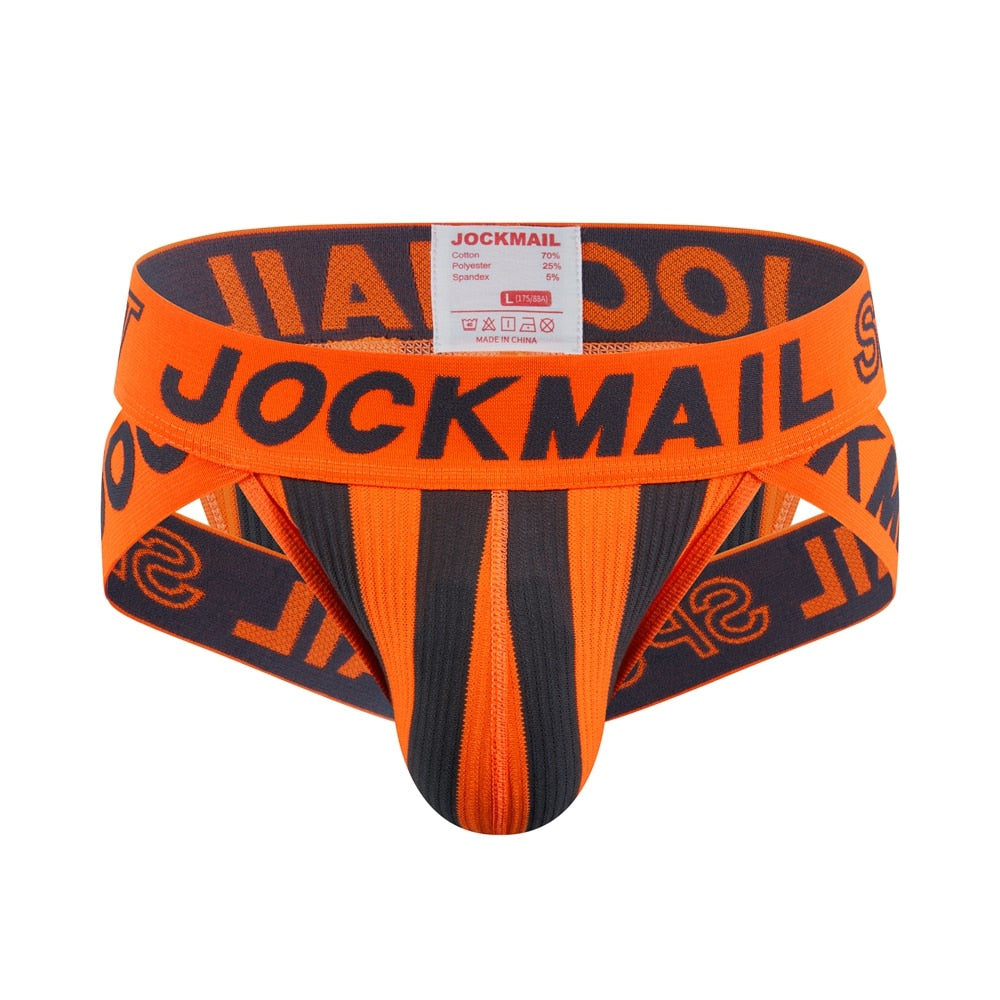 Calzoncillos JOCKMAIL - Negro/Naranjo