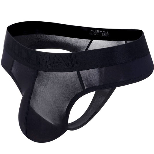 Tanga Transparente Negro