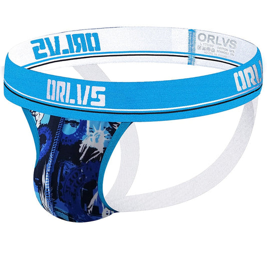 Jockstrap ORLVS celeste con diseño