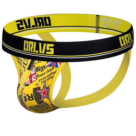 Jockstrap ORLVS Amarillo con diseño