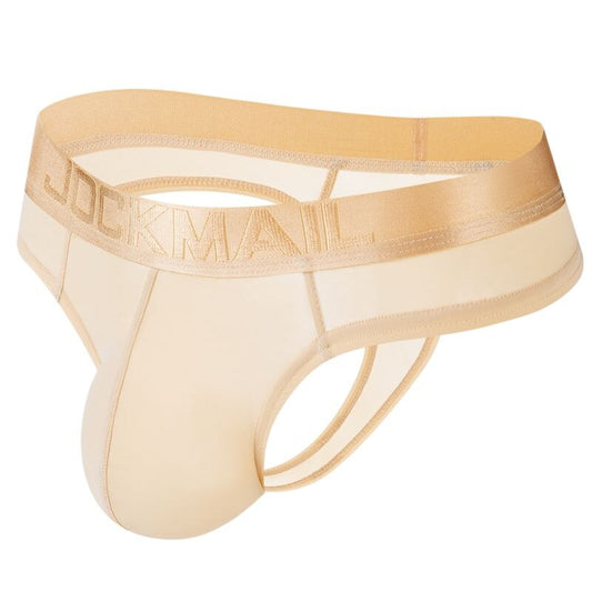 Tanga Transparente Beige