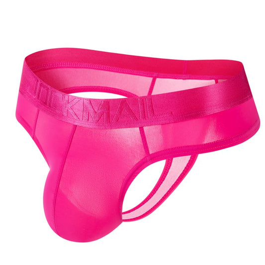 Tanga Transparente Rosado